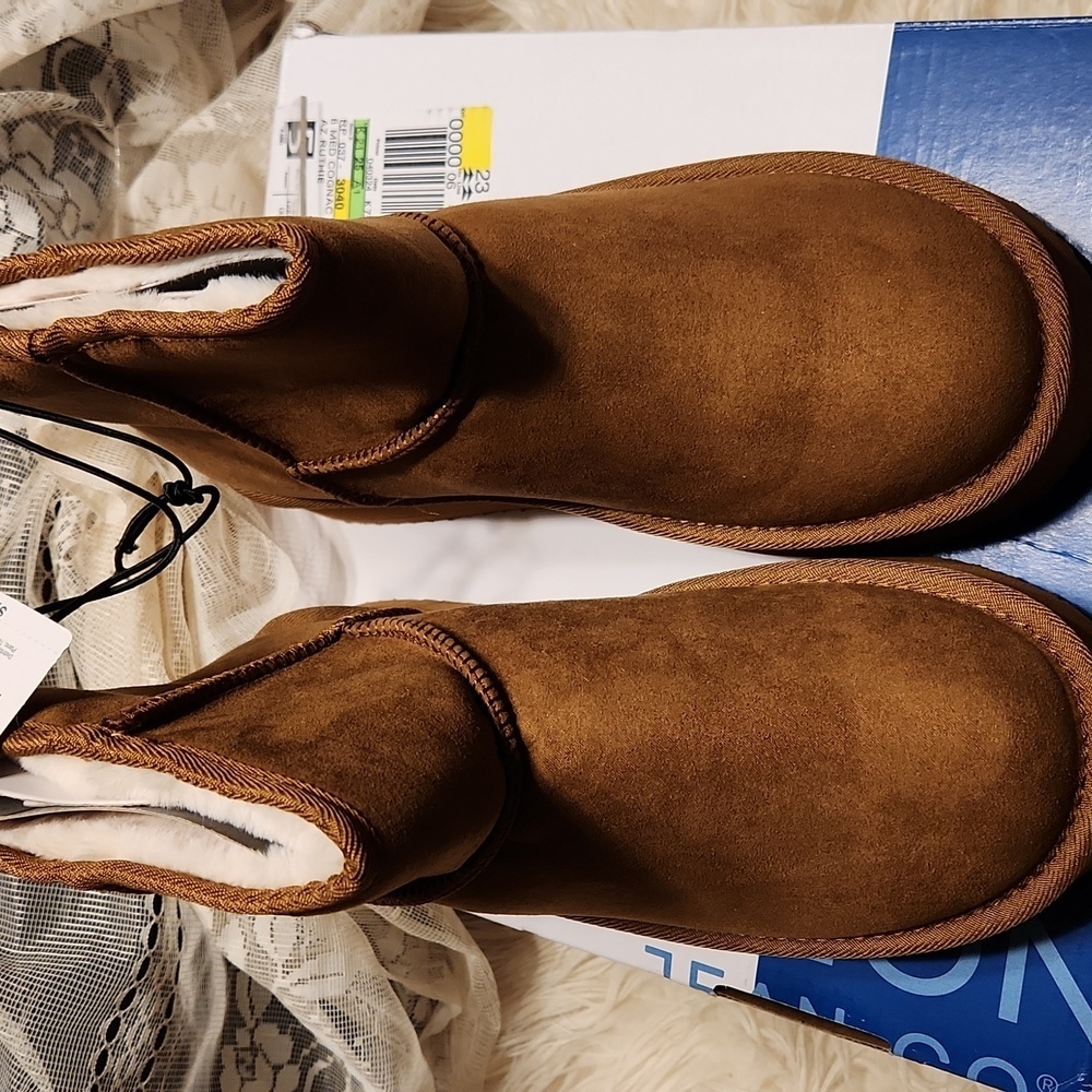 **PLATFORM ***ARIZONA RUTHIE STYLE BOOTS IN COGNAC. SIZE 8 - PLATFORMS - Picture 2 of 6